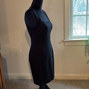 Black square neck form-fitting dress by Banana Republic. Sz 4P